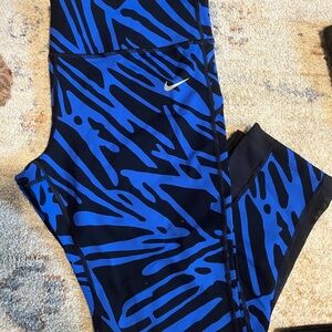 Nike Dri-FIT Blue and Black Leggings